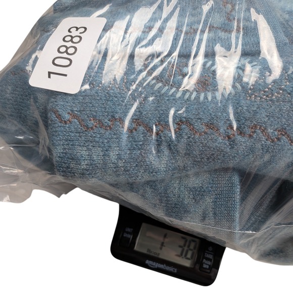 Pendleton Virgin Wool Full Zip Cardigan Sweater Women Large Teal Granny Paisley - Picture 8 of 8